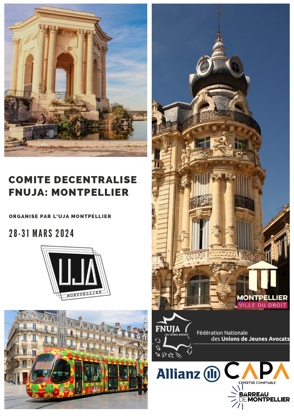 Comité décentralisé de la FNUJA à Montpellier du 28 au 31 mars 2024