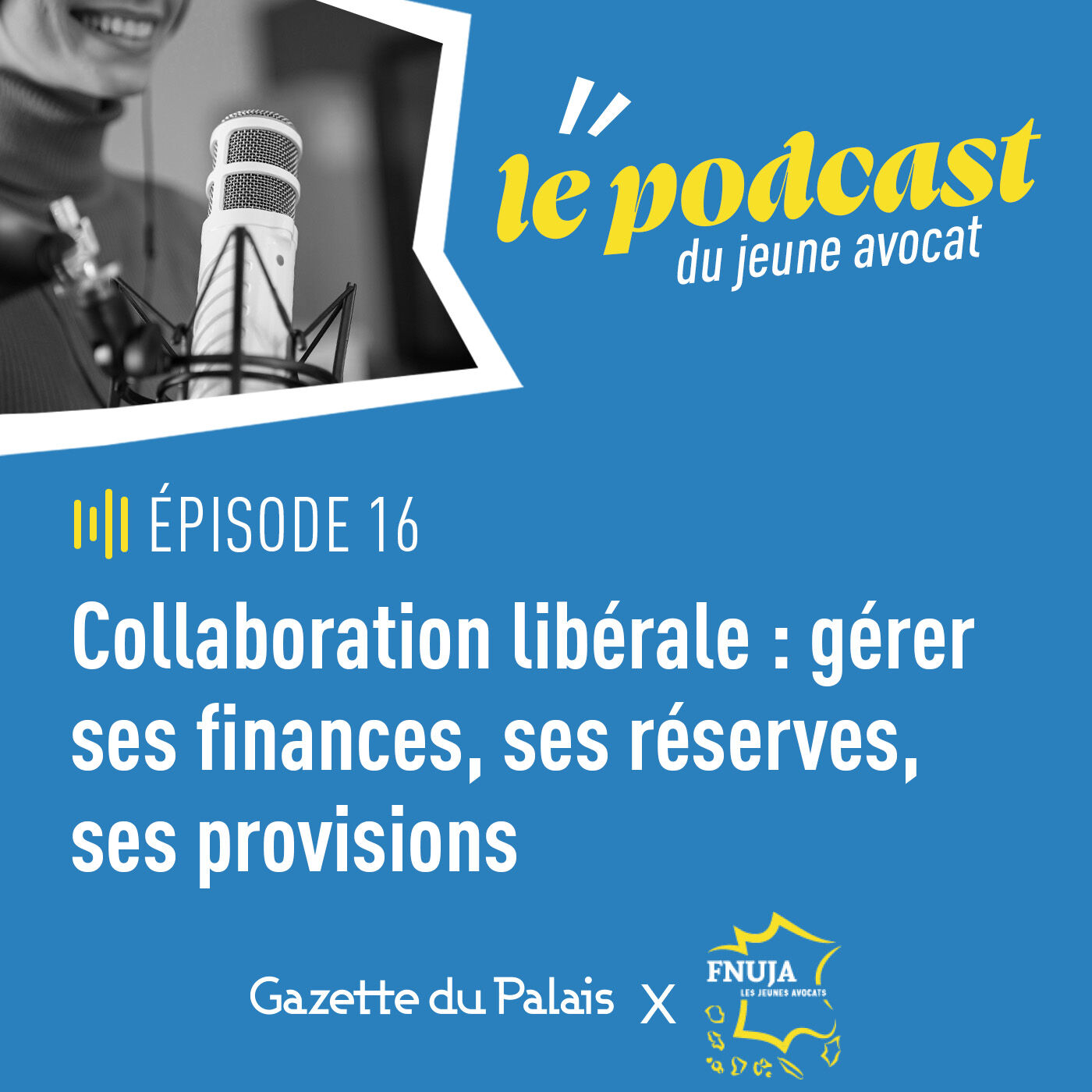 Podcast du jeune avocat, épisode 16 "Collaboration libérale : gérer ses finances, ses réserves, ses provisions" Podcast du jeune avocat, épisode 16 "Collaboration libérale : gérer ses finances, ses réserves, ses provisions"