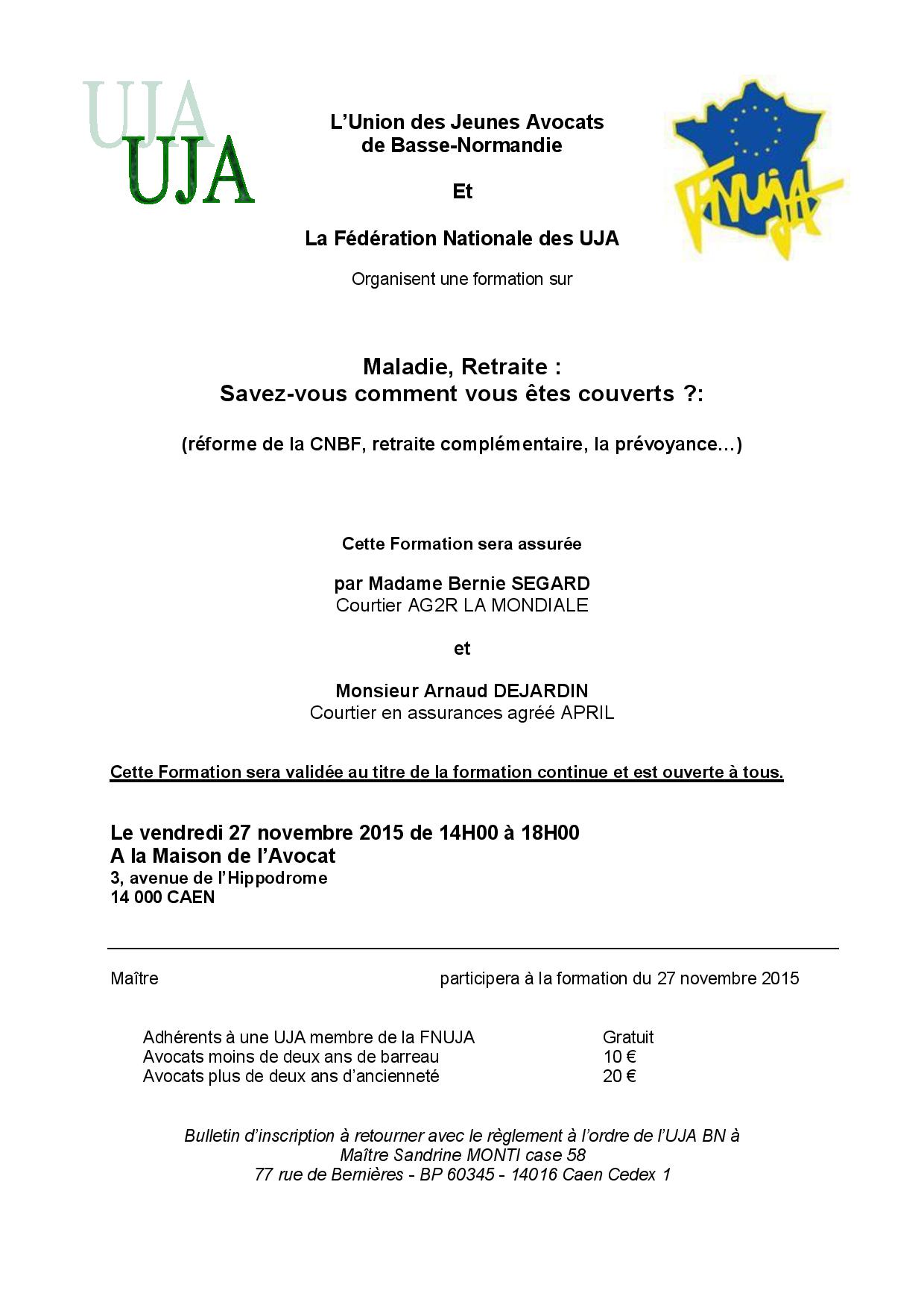CAEN - Formation: Protection de l'avocat