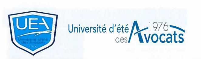 UNIVERSITE D'ETE DES AVOCATS 1976 - SESSION 2016