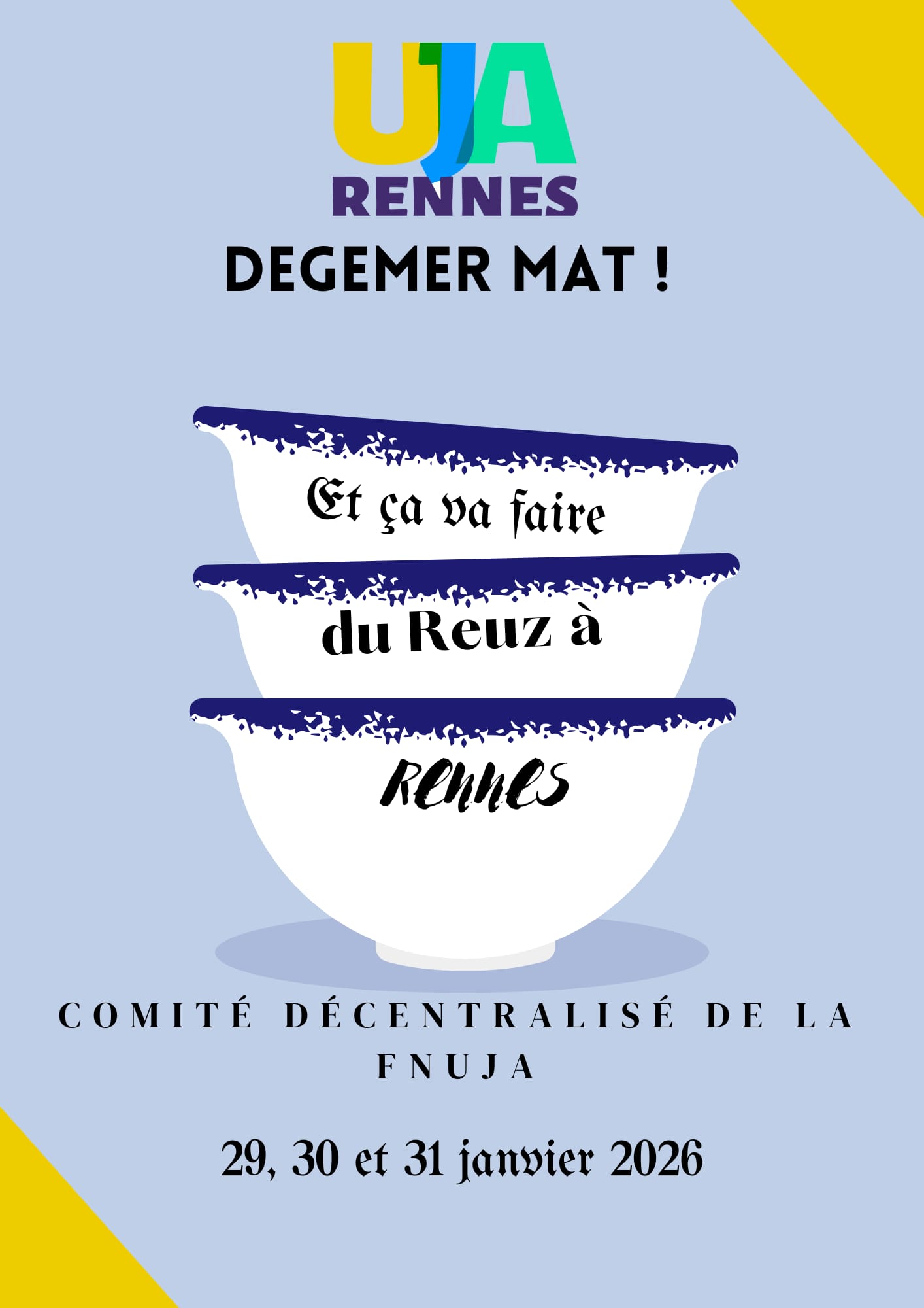 Comité décentralisé de la FNUJA de l'UJA de Rennes du 29 janvier au 1er février 2026
