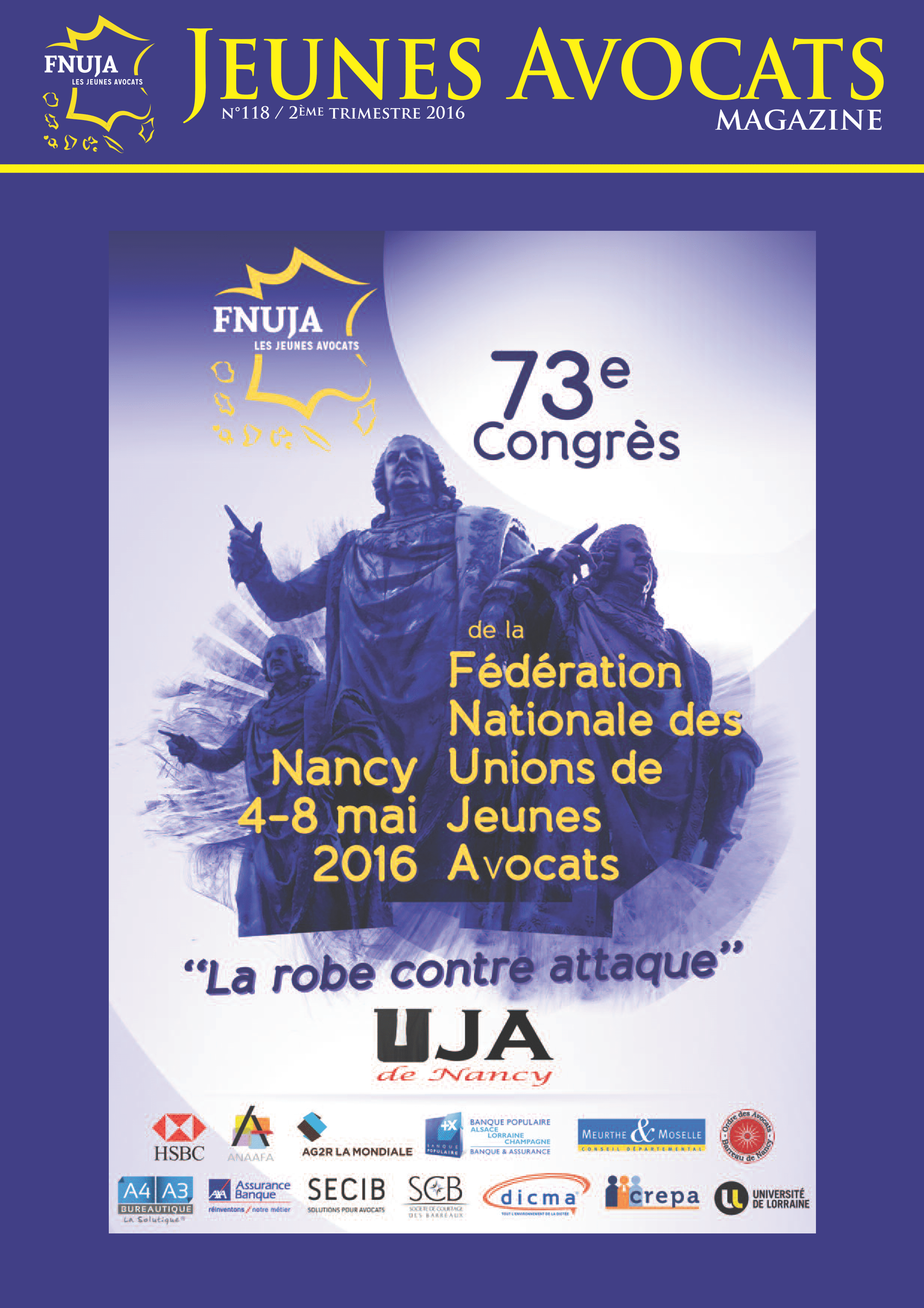 JEUNES AVOCATS MAGAZINE N°118 - SPECIAL CONGRES