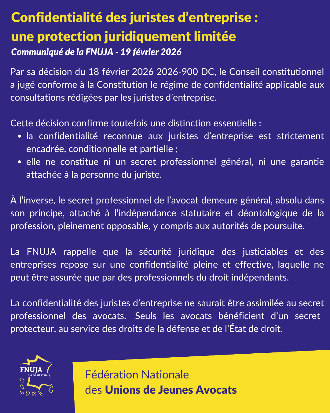 Confidentialité des juristes d’entreprise : une protection juridiquement limitée