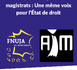https://www.fnuja.com/Jeunes-avocats-Jeunes-magistrats-Une-meme-voix-pour-l-Etat-de-droit_a2809.html