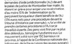 AJ : Dossiers d'AJ brûlés publiquement à Montpellier