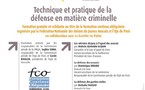 FORMATION GRATUITE - VENDREDI 17 NOVEMBRE 2006 : EXERCICE DE LA DEFENSE PENALE EN MATIERE CRIMINELLE