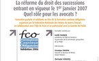 LES VENDREDIS - FORMATION DU 8 DECEMBRE - LA REFORME DU DROIT DES SUCCESSIONS