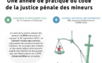 30/09/2022 : Save the Date - La FNUJA et le Collectif Justice des enfants dressent le bilan d'une année de pratique du Code de Justice des Mineurs