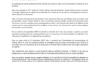 Communiqué "Pour la protection de notre secret professionnel"