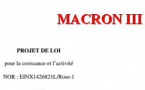 MACRON III - Le Texte du 3e projet