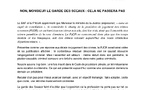 NON, MONSIEUR LE GARDE DES SCEAUX : CELA NE PASSERA PAS