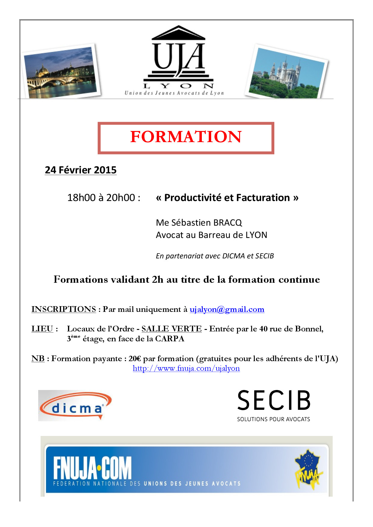 FORMATION UJA 24 FEVRIER 2015 FORMATION UJA 24 FEVRIER 2015