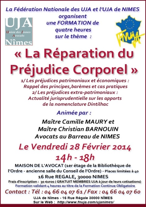 Formation UJA - Le 28 Février 2014 - Sur le thème 