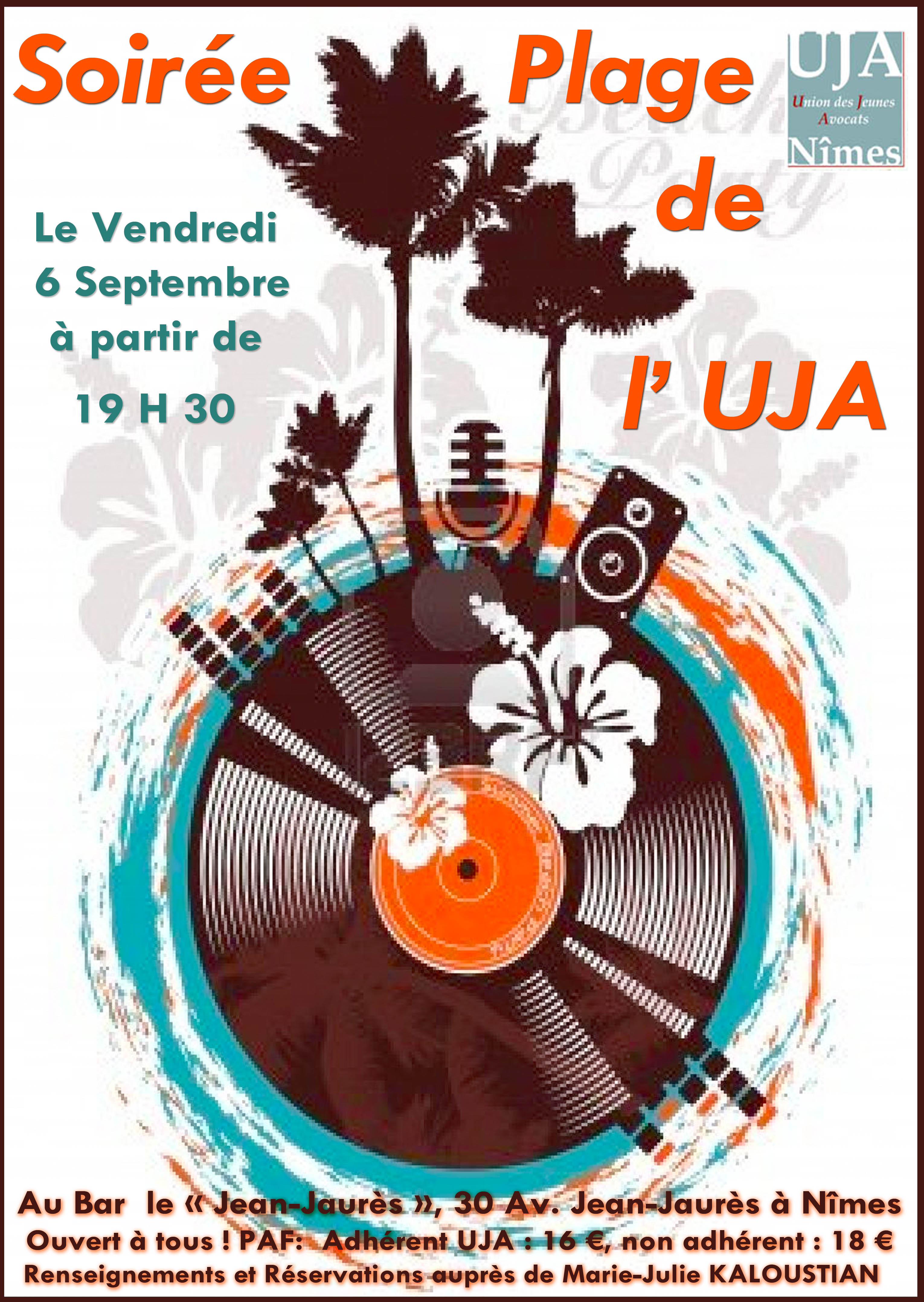 Soirée de Rentrée de l'UJA "La Plage"