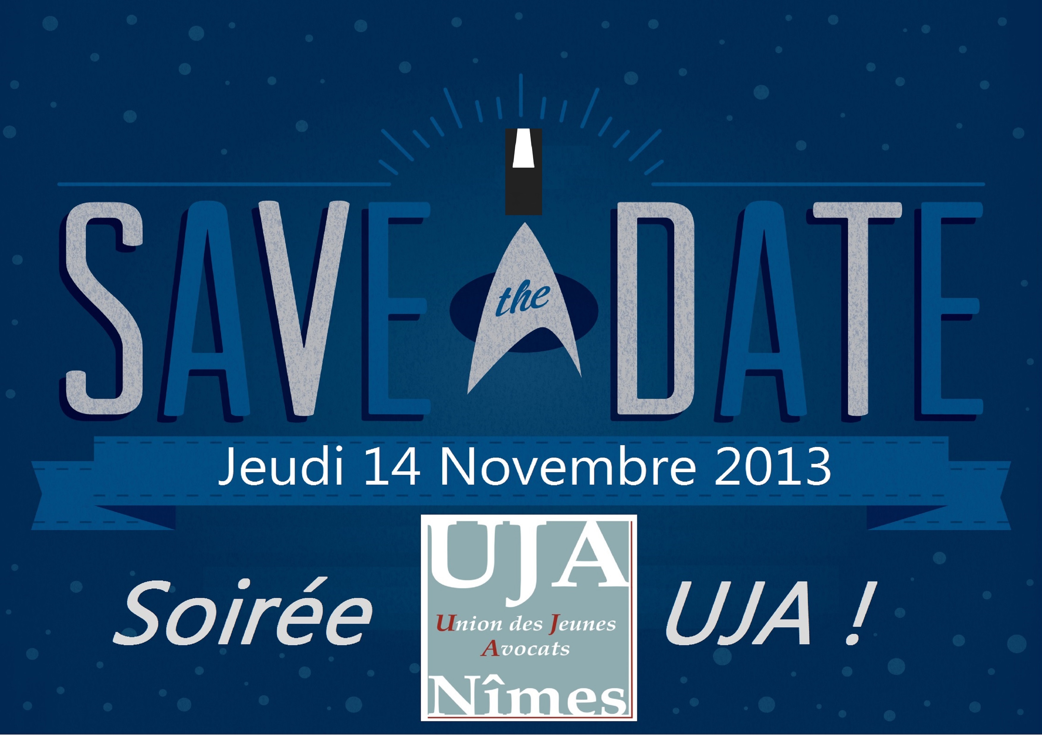 Save the Date ! Prochaine soirée UJA le Jeudi 14 Novembre 2013 !
